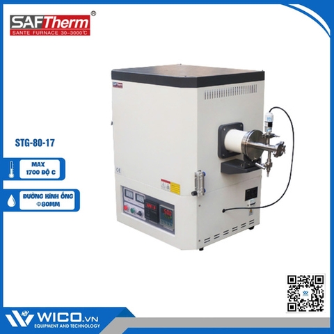 Lò Nung Ống 1700 Độ Saftherm STG-80-17 | Φ80mm