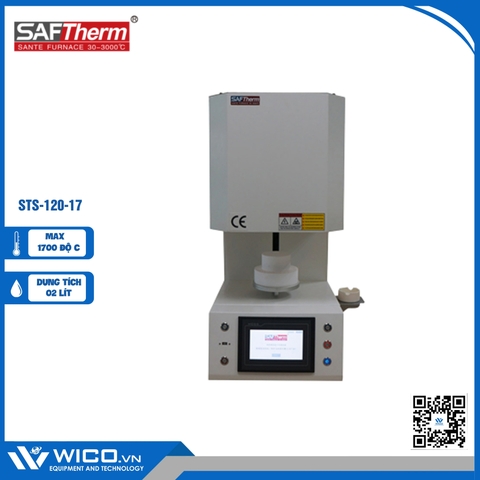 Lò Nung Nha Khoa 1700 Độ Saftherm STS-120-17 | 2 Lít
