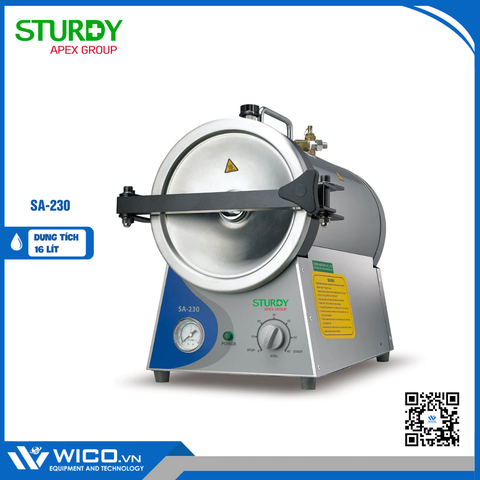 Nồi Hấp Tiệt Trùng Để Bàn Sturdy SA-230 | 16 lít