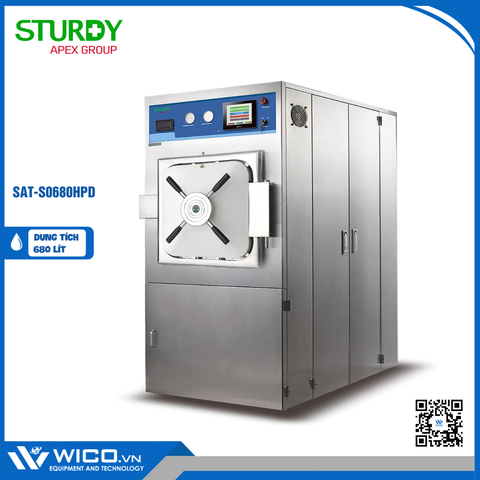Nồi Hấp Tiệt Trùng Buồng Hấp Vuông Sturdy SAT-S0680HPD | 2 cửa