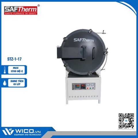 Lò Nung Chân Không 1700 Độ Saftherm STZ-1-17 | 1 Lít