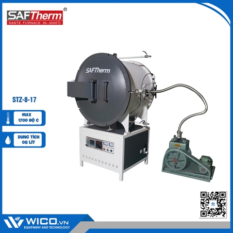 Lò Nung Chân Không 1700 Độ Saftherm STZ-8-17 | 8 Lít