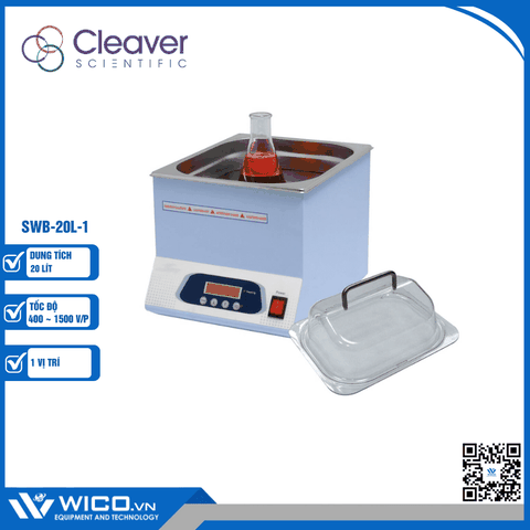 Bể điều nhiệt có khuấy từ 1 vị trí Cleaver Scientific SWB-20L-1 (20 lít)