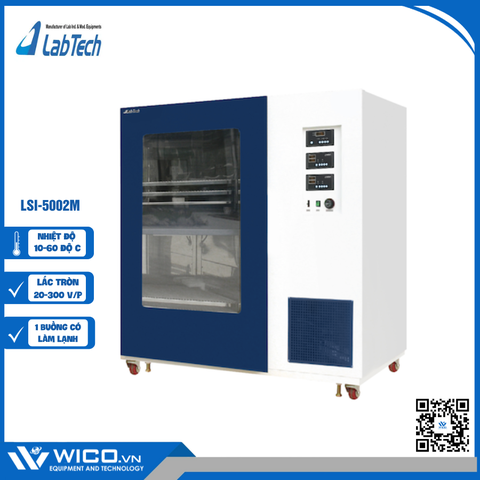 Tủ Ấm Lắc Có Làm Lạnh 2 Tầng Labtech Hàn Quốc LSI-5002M | 1 buồng