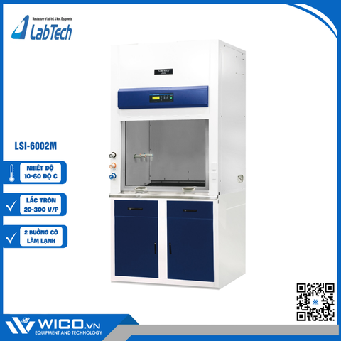 Tủ Ấm Lắc Có Làm Lạnh 2 Buồng Labtech LSI-6002M | 2 buồng