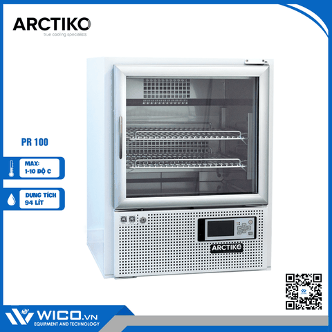 Tủ Bảo Quản 1-10 Độ 94 Lít Arctiko PR 100 | Cửa Kính - Thép Sơn Trắng