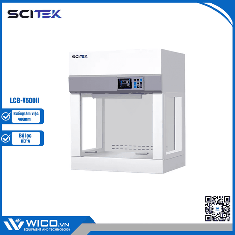 Tủ Cấy Vi Sinh Thổi Đứng Mini Scitek LCB-V500II | 480mm
