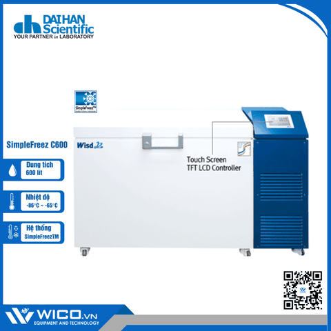 Tủ Lạnh Âm Sâu -86 độ C Daihan Hàn Quốc SimpleFreez C600 | 600 Lít - Kiểu Ngang