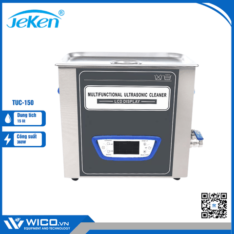 Bể Rửa Siêu Âm Màn Hình LCD Jeken Trung Quốc TUC-150 | 15 Lít
