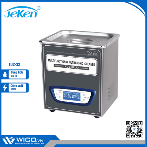 Bể Rửa Siêu Âm Màn Hình LCD Jeken Trung Quốc TUC-32 | 3.2 Lít