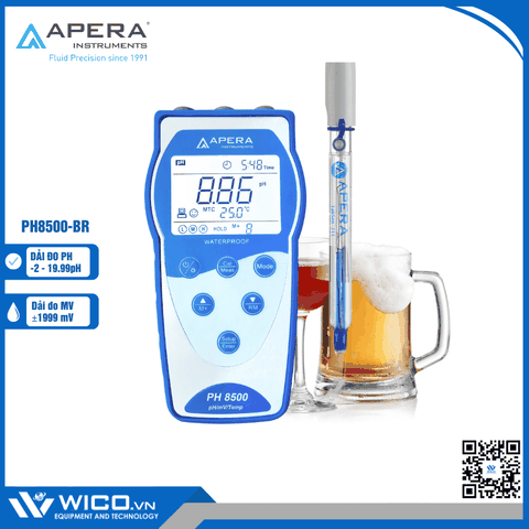 Máy đo pH/mV/nhiệt độ trong đồ uống PH8500-BR Apera - Mỹ