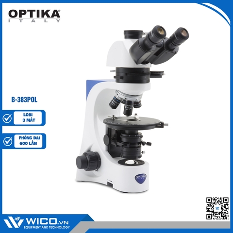 Kính Hiển Vi Sinh Học Optika B-383POL | 3 Mắt