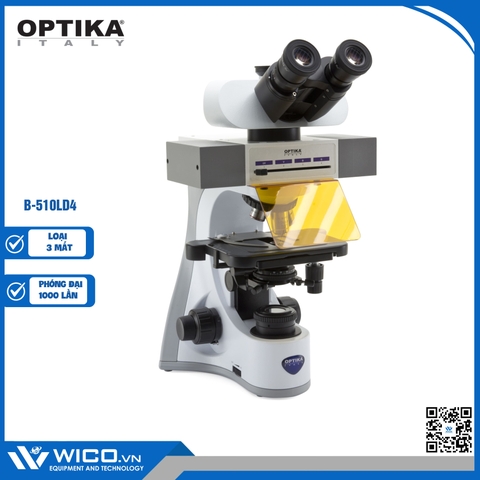 Kính Hiển Vi Sinh Học Optika B-510LD4 | 3 Mắt