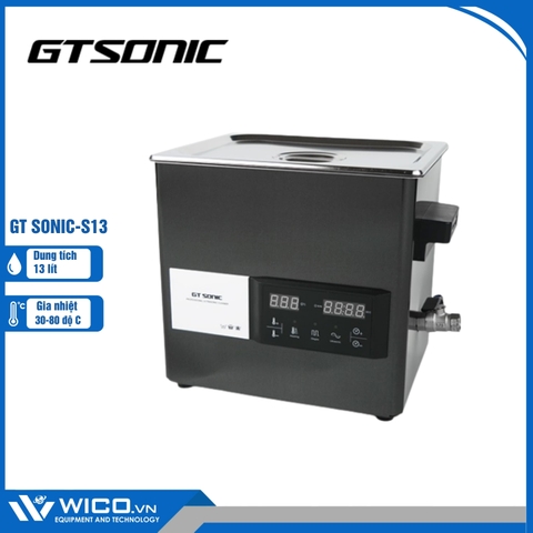 Bể Rửa Siêu Âm Có Gia Nhiệt Gtsonic GT SONIC-S13 | 13 Lít