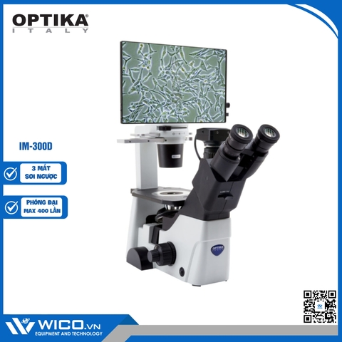 Kính Hiển Vi Soi Ngược Kèm Màn Hình Optika IM-300D
