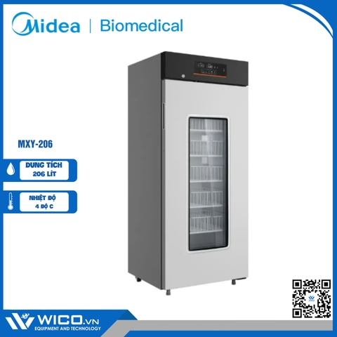 Tủ Bảo Quán Máu Chuyên Dụng 4 Độ C Midea MXY-206 | 206 Lít