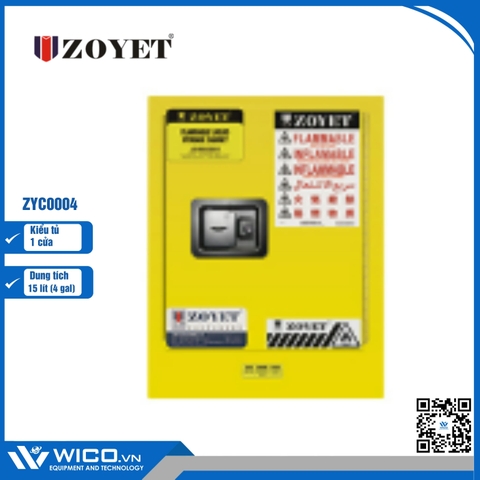Tủ An Toàn Chống Cháy 1 Cửa Zoyet ZYC0004 | 15 Lít (4 Gal)