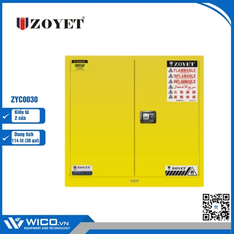 Tủ An Toàn Chống Cháy 2 Cửa Zoyet ZYC0030 | 114 Lít (30 Gal)