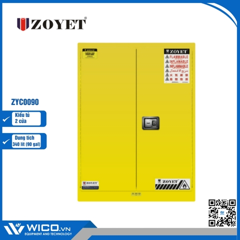 Tủ An Toàn Chống Cháy 2 Cửa Zoyet ZYC0090 | 340 Lít (90 Gal)