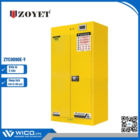 Tủ An Toàn Chống Cháy 2 Cửa Zoyet ZYC0090E-Y | 340 Lít (90 Gal)