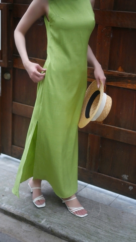LAHER - Đầm suông xanh cốm