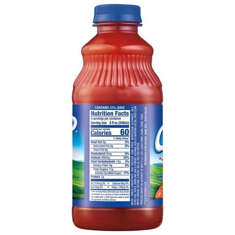 Nước Ép Cà Chua Truyền Thống Clamato Original Tomato Cocktail, Chai 946 ml (32 Fl Oz.)