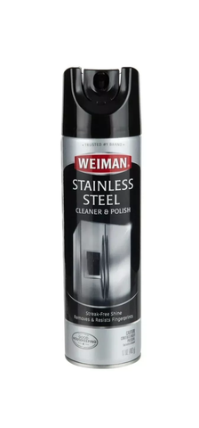Dung Dịch Làm Sạch & Đánh Bóng Kim Loại Weiman Stainless Steel Cleaner & Polish, Bình Xịt 482g (17 Oz.)