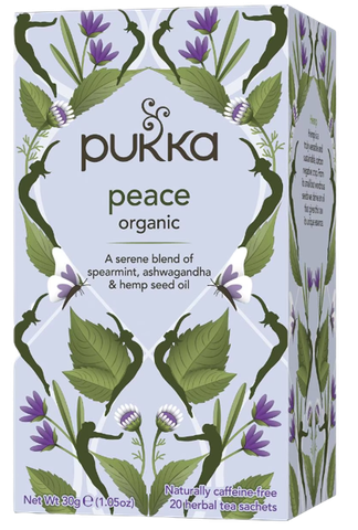 Trà Thảo Mộc Thư Giãn Pukka Peace Organic Herbal Tea, Hộp 20 gói