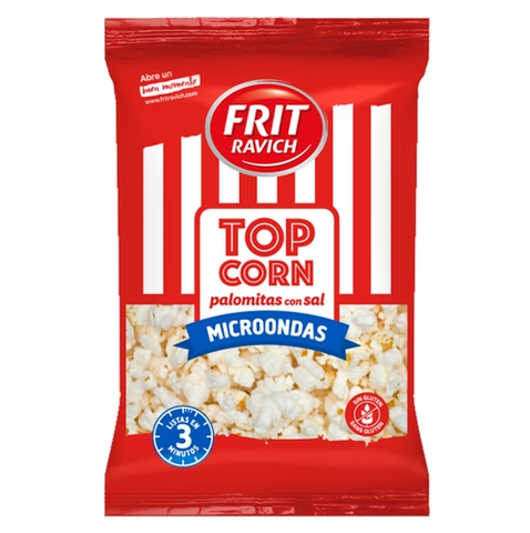 Bắp Rang Lò Vi Sóng Vị Mặn (Bỏng Ngô) Frit Ravich Microwave Popcorn Salty Flavour, Gói 90g