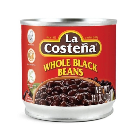 Đậu Đen Nguyên Hạt La Costena Whole Black Beans Mexican , Lon 400g
