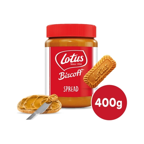 Kem Phết Dạng Mịn Lotus Biscoff Original Caramelised Biscuit Spread Smooth, Hộp 400g