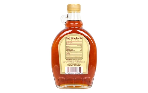 Siro Lá Phong Dùng Cho Bánh MacDonald’s Grade A Amber Color, Rich Taste 100% Pure Maple Syrup, Chai 370 mL (12.5 Fl.Oz)