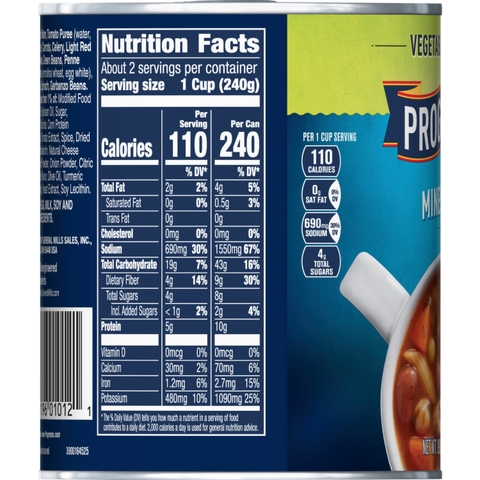 Súp Rau Củ Minestrone Progresso Vegetable Classics Minestrone Soup, Hộp 538g (1 Lb. 3 Oz.) 19 Oz.