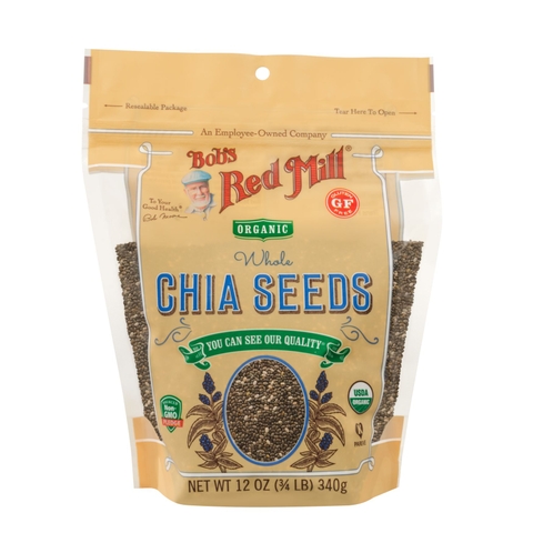 Hạt Chia Nguyên Hạt Hữu Cơ Bob's Red Mill Organic Chia Seeds, Gói 340g (12 Oz.)