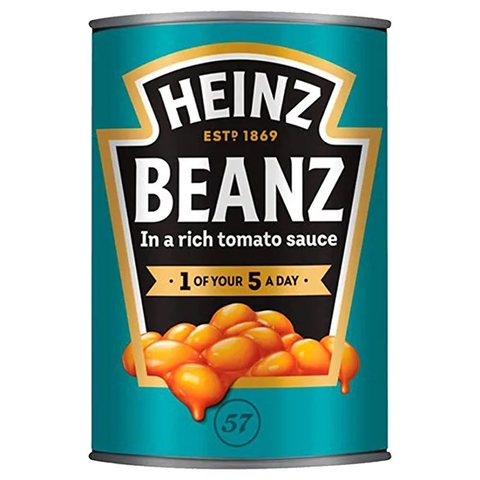 Đậu Hầm Sốt Cà Chua Đóng Hộp Heinz Beanz in a Rich Tomato Sauce, Lon 415g