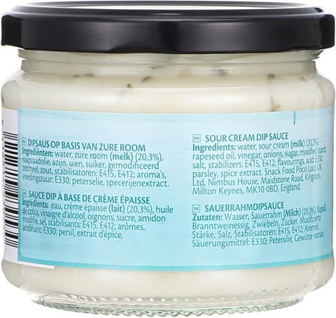 Sốt Kem Chua POCO LOCO Salsa Sour Cream, Hộp Thuỷ Tinh 300g