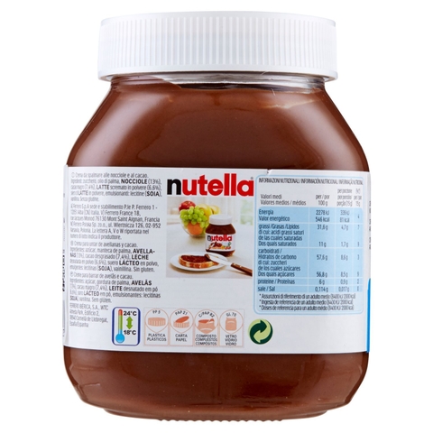 Kem Phết Nutella Cacao Hạt Dẻ Hazelnut Spread Nutella, Hũ Thủy Tinh 630g