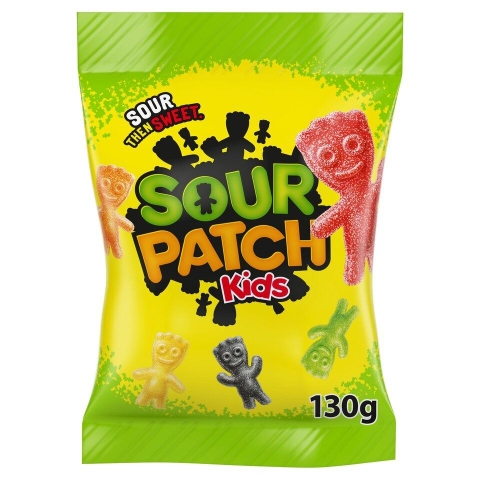 Kẹo Dẻo Trái Cây SOUR PATCH KIDS Original Soft & Chewy Candy, Gói 130g
