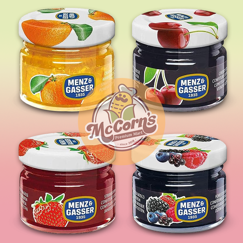 Combo Mứt Menz Gasser 4 vị, 4 Lọ mini x 28g