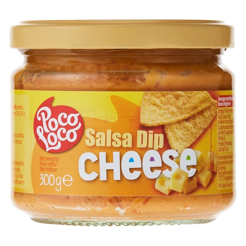Sốt Salsa Phô Mai POCO LOCO Salsa Dip Cheese, Hộp Thuỷ Tinh 300g