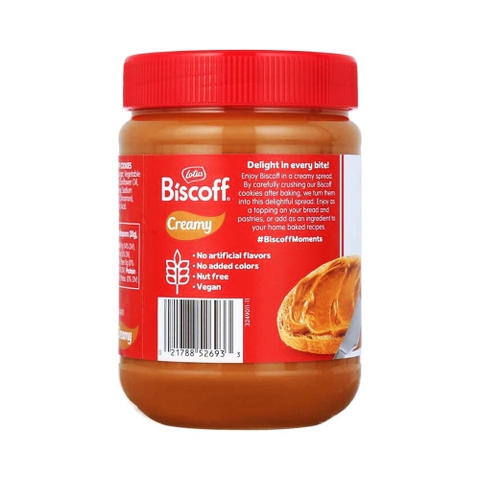 Kem Phết Dạng Mịn Lotus Biscoff Original Caramelised Biscuit Spread Smooth, Hộp 720g