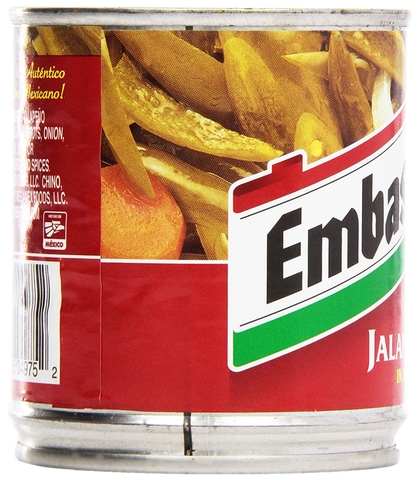 Ớt Ngâm Đóng Hộp Jalapenos Embasa Sliced In Escabeche, Lon 198g (7 Oz.)