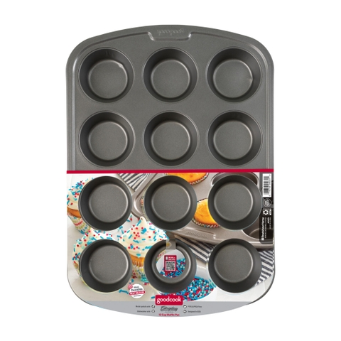 Khuôn Nướng Bánh Chống Dính GoodCook 04031 Muffin Pan, 2-3/4 in Dia x 18.3 in L x 11.8 in W x 8.1 in H