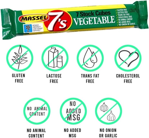 Viên Gia Vị Rau Củ Cho Người Ăn Kiêng Massel Stock Cubes Vegetable , Gói 35g (7 Viên)