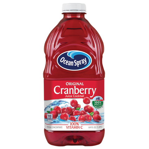 Nước Ép Nam Việt Quất Làm Cocktail Ocean Spray Cranberry Juice Cocktail , Chai 1.89 L (64 Fl. Oz.)