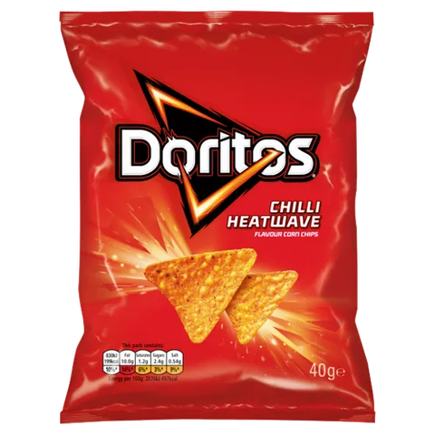 Snack Tortilla Cay Doritos Tortilla Chips Chilli Heatwave, Gói 150g