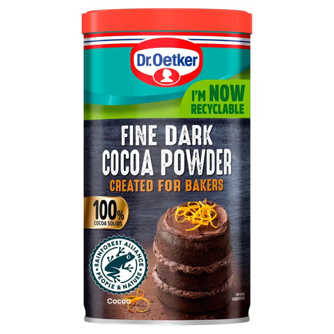Bột Cacao Nguyên Chất Dùng Làm Bánh DR.OETKER Fine Dark Cocoa Powder Created For Bakers, Hộp 190g