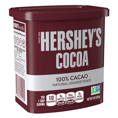 Bột Cacao Hershey's Không Đường Hershey's Cocoa 100% Cacao Natural Unsweeted, Hộp 226g (8 Oz.)