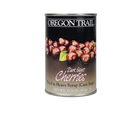 Quả Anh Đào Ngâm (Cherry) Oregon Trail Dark Sweet Cherries, Lon 439g