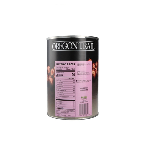 Quả Anh Đào Ngâm (Cherry) Oregon Trail Dark Sweet Cherries, Lon 439g